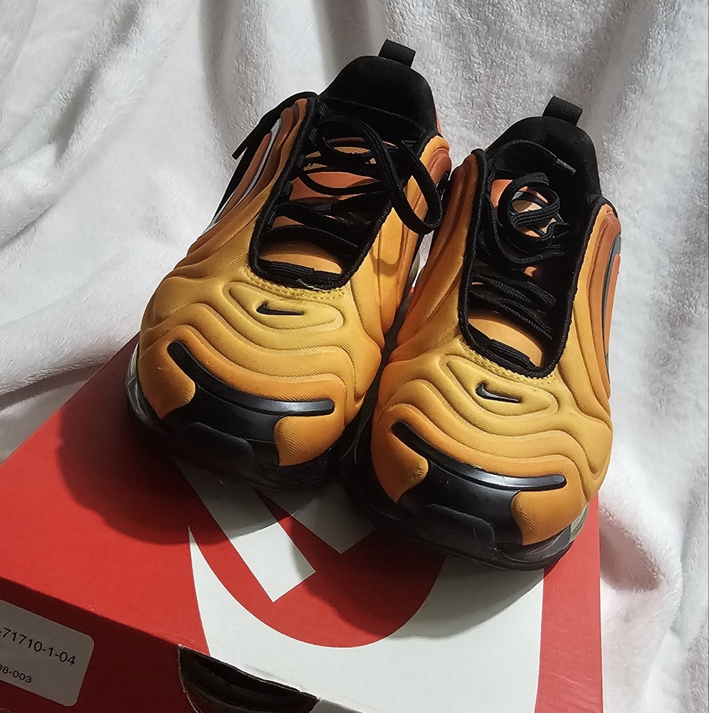 Nike Orange and Black Sneakers
